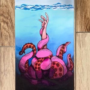 Abstract Surrealist painting- Print